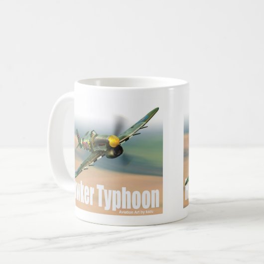 Aviation Art Mug “Hawker Typhoon" (Devant gauche)
