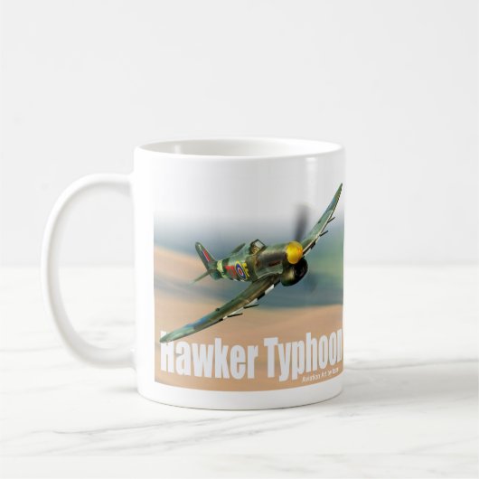 Aviation Art Mug “Hawker Typhoon" (Gauche)