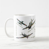 Aviation Art Mug "Japanese warplane of WWII" (Gauche)
