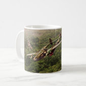 Aviation Art mug "Lockheed P-38 Lightning" (Devant gauche)