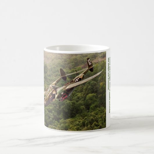 Aviation Art mug "Lockheed P-38 Lightning" (Centre)