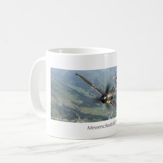 Aviation Art mug "Messerschmitt Bf 109" (Devant gauche)