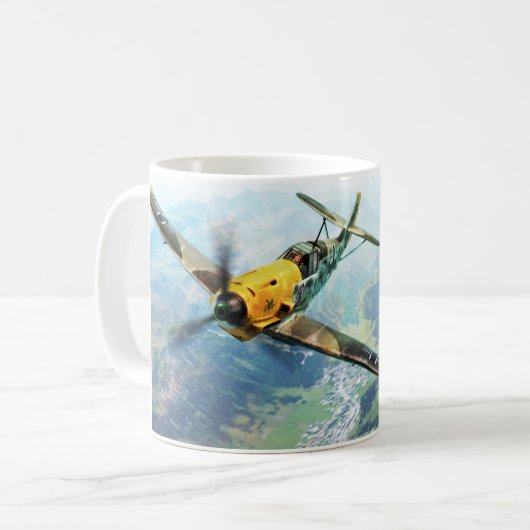Aviation Art mug "Messerschmitt Bf 109" (Devant gauche)
