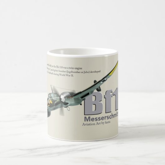 Aviation Art Mug "Messerschmitt Bf 110" (Centre)