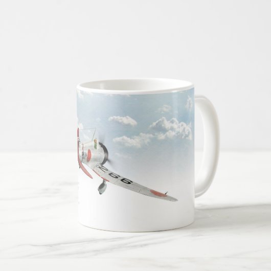 Aviation Art Mug "Mitsubishi A5M Claude" (Devant droit)