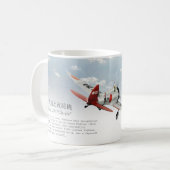 Aviation Art Mug "Mitsubishi A5M Claude" (Devant gauche)