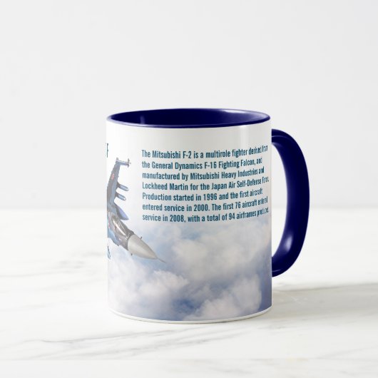 Aviation Art Mug "Mitsubishi F-2" (Devant droit)