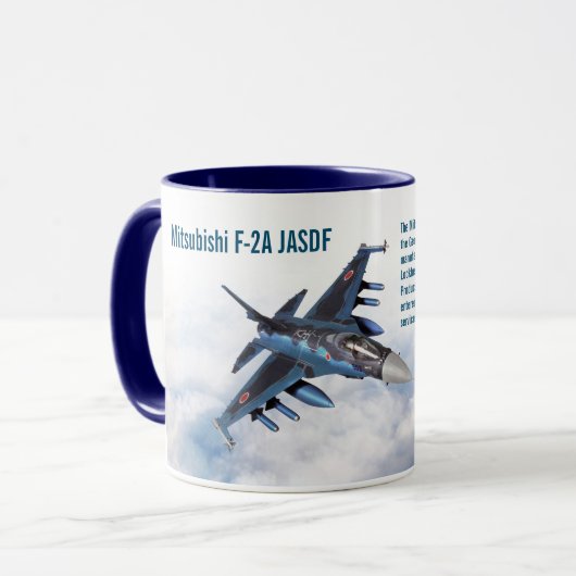 Aviation Art Mug "Mitsubishi F-2" Mok (Voorkant links)