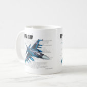 Aviation Art mug "Mitsubishi F-2 Viper Zero" (Devant gauche)