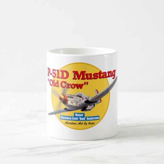 Aviation Art Mug "North American P-51 Mustang" (Centre)