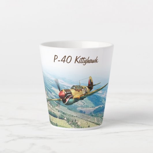 Aviation Art Mug " P-40 Kittyh" (Devant)