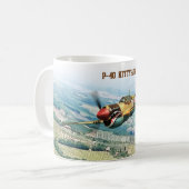 Aviation Art Mug "P-40 Kittyhawk" (Devant gauche)