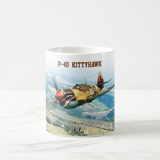 Aviation Art Mug "P-40 Kittyhawk" (Centre)