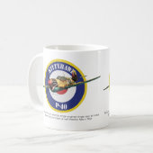 Aviation Art Mug " P-40 Kittyhawk" (Devant gauche)