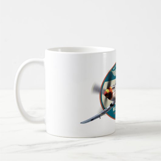 Aviation Art Mug "P-51 Mustang" (Gauche)