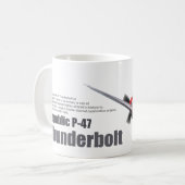 Aviation Art mug "Republic P-47 Thunderbolt" (Devant gauche)
