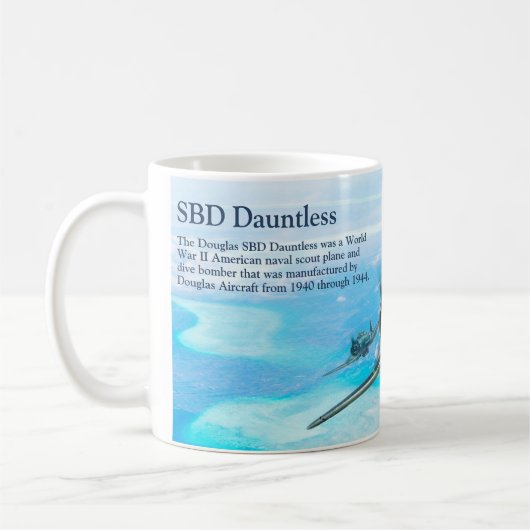 Aviation Art Mug "SBD Dauntless" (Gauche)