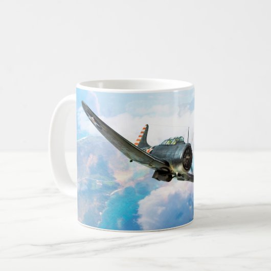 Aviation Art Mug "SBD Dauntless" (Devant gauche)