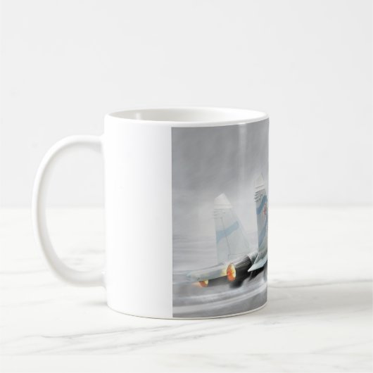 Aviation Art Mug "Su-27 Flanker" (Gauche)