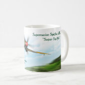 Aviation Art Mug "Supermarine Spitfire Mk. XVIII" (Devant droit)