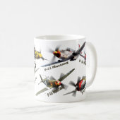 Aviation Art mug "U.S.ARMY warplane of WWII" (Devant droit)