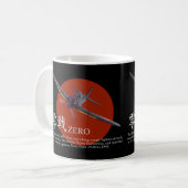 Aviation Art mug "Zero Fighter"零戦 Koffiemok (Voorkant links)