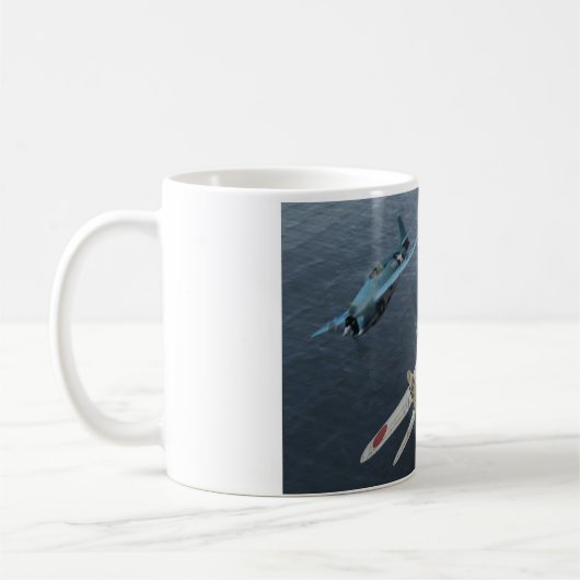 Aviation Art Mug "Zero Fighter Sky Samurai" (Gauche)