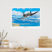 Aviation Art Poster "F4U Corsair" (Cuisine)