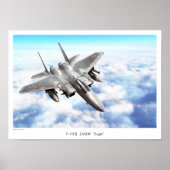 Aviation Art Poster "F-15DJ JASDF Eagle" (Devant)