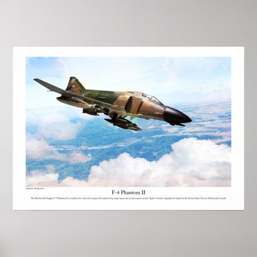 Aviation Art Poster "F-4 Phantom II" (Devant)