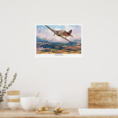 Aviation Art Poster "Hawker Hurricane" (Cuisine)