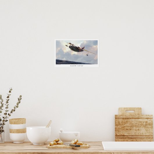 Aviation Art Poster "Kawanishi H8K Emily" (Cuisine)