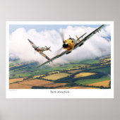 Aviation Art Poster "Messerschmitt Bf 109E" (Devant)