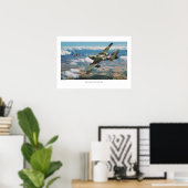 Aviation Art Poster "Messerschmitt Me 262" (Bureau à domicile)