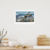 Aviation Art Poster "Messerschmitt Me 262" (Cuisine)