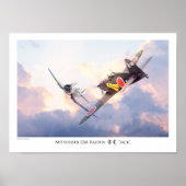 Aviation Art Poster "Mitsubishi J2M Raiden "Jack" (Devant)