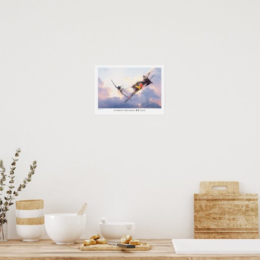 Aviation Art Poster "Mitsubishi J2M Raiden "Jack" (Cuisine)