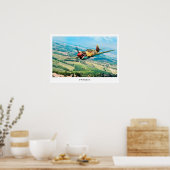 Aviation Art Poster "P-40 Kittyhawk" (Cuisine)