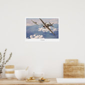 Aviation Art Poster "P-40 Warhawk" (Cuisine)