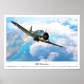 Aviation Art Poster "SBD Dauntless" (Devant)