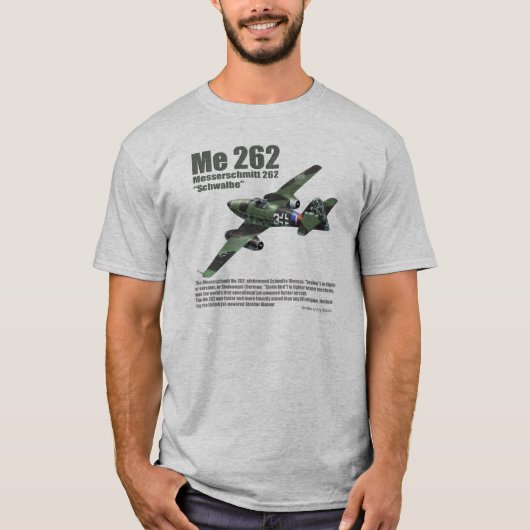 Aviation Art T-shirt "Me 262 Schwalbe " (Devant)