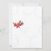 Aviation Boys Cool Blue Airplane Travel Verjaardag Kaart (Achterkant)