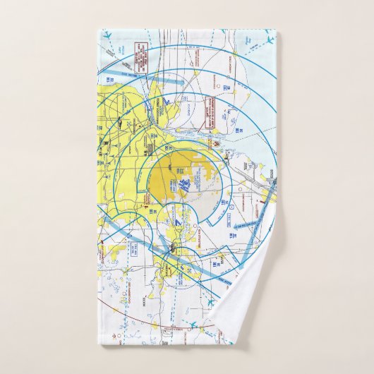 Aviation chart (Serviette à main)