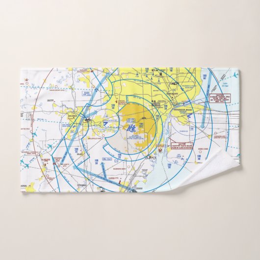 Aviation chart handdoek (Handdoek)