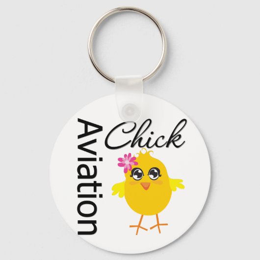Aviation Chick Sleutelhanger (Voorkant)