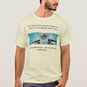 Aviation Joke Fighter Jet Cartoon Shirt