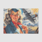  Aviation Pin Up Tissuepapier (Voorkant)