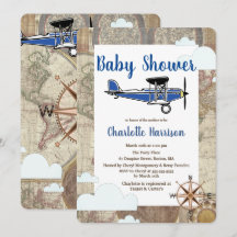  Aviator Airplane World Travel Baby shower