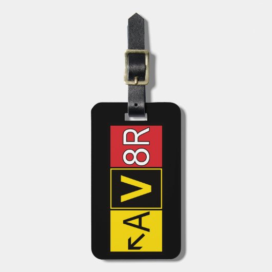 Aviator - AV8R - Bagagelabel (Voorkant verticaal)