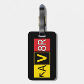 Aviator - AV8R - Bagagelabel (Achterkant verticaal)
